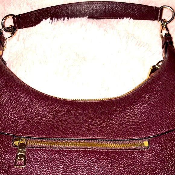 (EUC) Coach Cary Shoulder Bag/Wine Colored Leather - Picture 4 of 11
